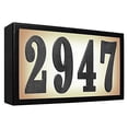 thumbnail image 1 of QualArc SRST-AB60-BLK 6 in. Serrano Standard Lighted Address Plaque Do It Yourself Kit - Black Frame Color, 1 of 3