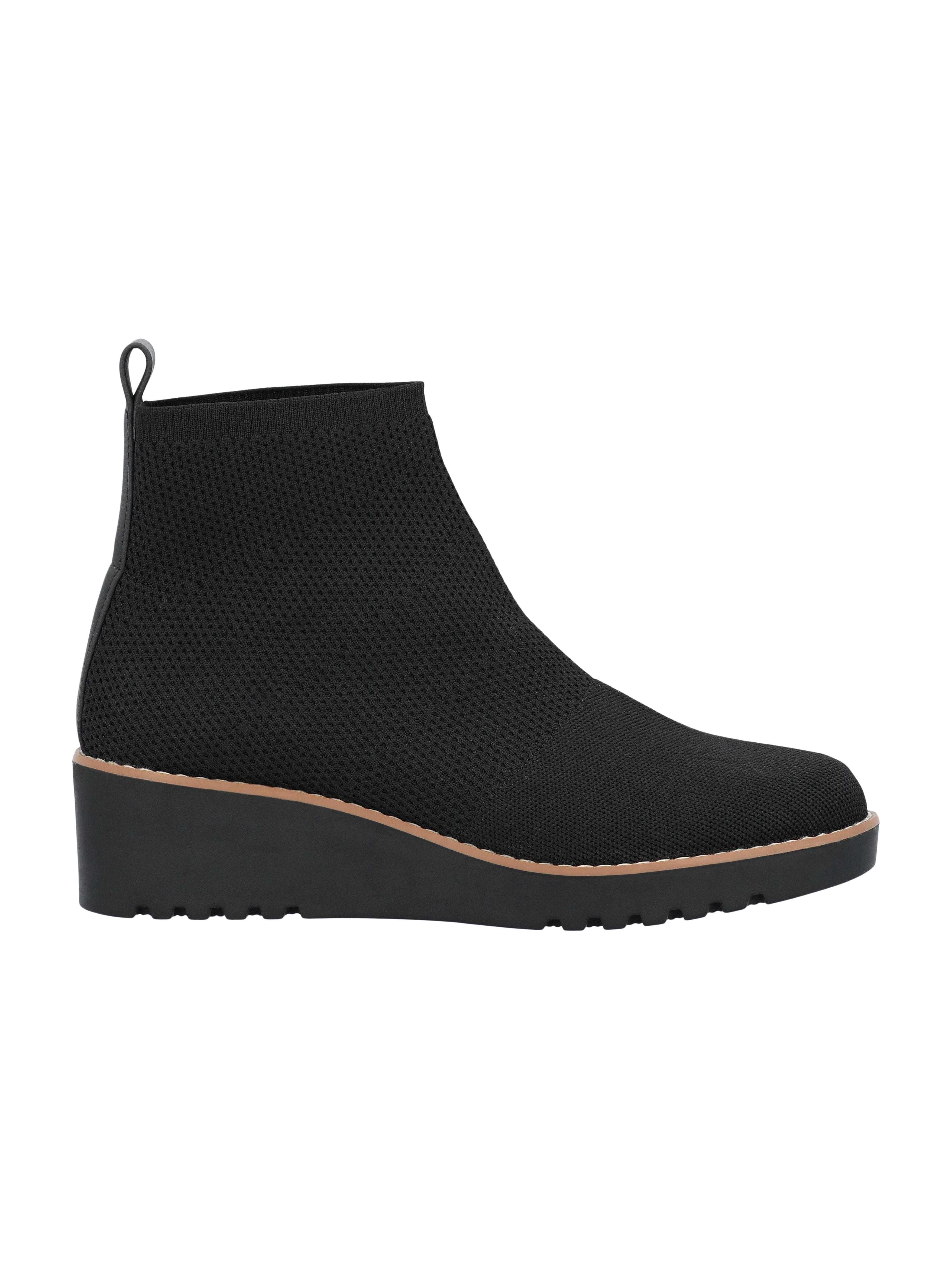 Time and Tru Women's Comfort Knit Wedge Booties
