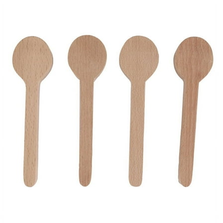 4 Pcs Wood Carving Spoon Blank Beech Unfinished Wooden Craft Whittling Kit for Whittler