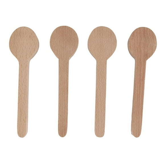 4 Pcs Wood Carving Spoon Blank Beech Unfinished Wooden Craft Whittling Kit for Whittler