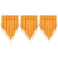 thumbnail image 2 of Cqxid Rideau à Moins de 15 $ 3 Pcs Rideau Uni Fini Rideau Draperie 51x24 Chambre Déco Maison Rideau Triangle Écran de Rideau Cuisine Rideau Court, 2 of 9