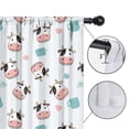 thumbnail image 4 of Blackout Kids Curtains,Light Blue Cow Coffee Pattern Childrens Insulated Curtains Set Of 2,Bedroom Essentials,Toddler Room Decor 42x84in(106x213cm), 4 of 5