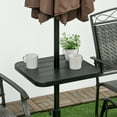 thumbnail image 2 of Outsunny 19" Umbrella Table Tray, Portable Steel Umbrella Table Top, Black, 2 of 10