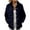 Navy, variant on Winter clothing for women Plus Size Quilted Lightweight Jacket Loose Fit Long Coat With Buttons And Pockets For Autumn Winter Season Comfortable Warm Outerwear