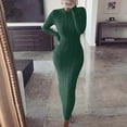 thumbnail image 1 of Gspmoly Robes d'Été pour Femmes, Mode Femmes Couleur Fleurs Tricot Manches Longues Robe Robes d'Été pour Femmes Liquidation, 1 of 6
