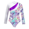 thumbnail image 1 of MSemis Child Girls Athletic One Piece Long Sleeve Leotard Top, 1 of 5