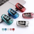 thumbnail image 2 of Car Key Fob Cover Case Protector Carbon Fiber Style TPU Remote Car Key Fob Cover Case Shell for Audi A1 A3 Q3 TT, 2 of 3