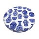 thumbnail image 1 of Disketp Blue Vases Funda Redonda para Taburete, Funda de Cojín para Silla de Bar Suave y Elástica-12 inch, 1 of 7