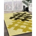 thumbnail image 3 of Ahgly Company Machine Washable Indoor Rectangle Transitional Dark Yellow Green Area Rugs, 7' x 10', 3 of 7
