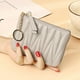 thumbnail image 2 of Monedero Zulema Tarjetero de Piel Gris Mini para Mujer, 2 of 8
