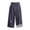 Navy, variant on Men Pants New Wide Leg Cropped Chinese Style Linen Blend Breathable Loose Fit Casual Summer Trousers with Embroidery Print
