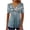 ☃227-Multicolor, variant on Xuyuer Womens Summer/Spring Dressy Casual Blouse Short Sleeve V-neck Tunic Tops with Button Pleats Pleated T-Shirts for Work
