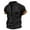 Black, variant on Rovga T Shirts For Mens Sports Shirt Short Sleeved Lace Up Pullover Comfortable And Lightweight Casual Tops Black L