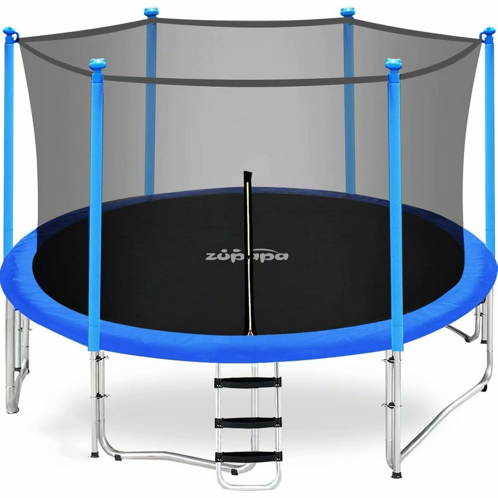 Zupapa 15FT 14FT 12FT 10FT Kids Trampoline 425LBS Weight Capacity with