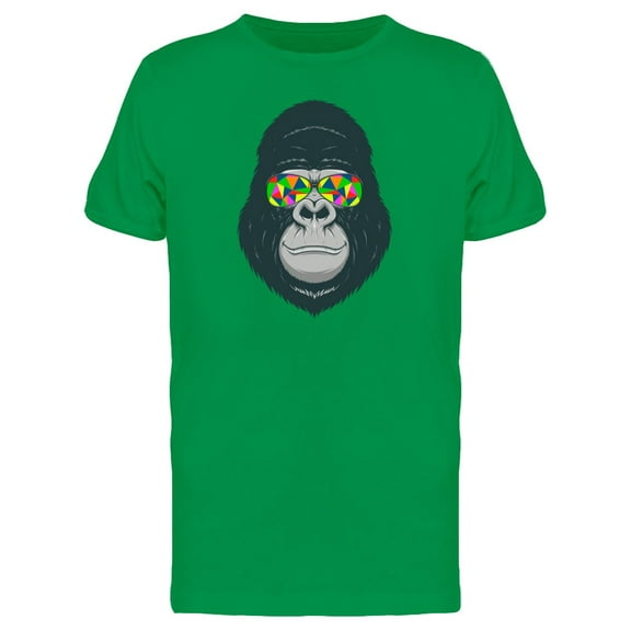 Happy Gorilla Abstract Glasses Tee Men's -Image by Shutterstock