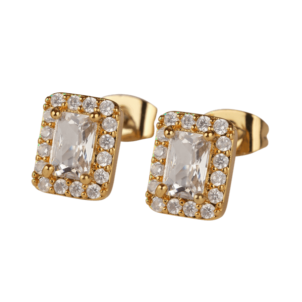Aretes de Oro 14k o Plata para Mujer con Zirconia Cúbica, Modelo Elia Azul blanco UNITALLA