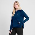thumbnail image 4 of Women's Fanatics Heather Deep Sea Blue Seattle Kraken Authentic Pro Pullover Hoodie, 4 of 7
