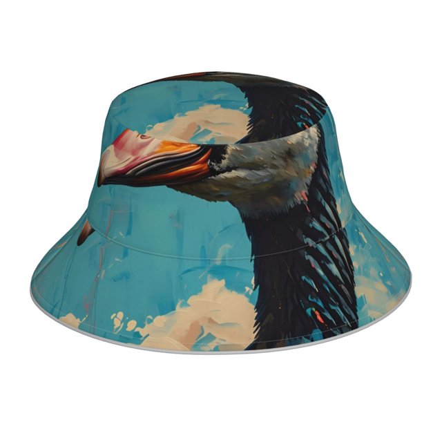 Balery Blue Watercolor Duck Sombreros para el sol para hombre y mujer, sombrero de pescador con UPF 50+