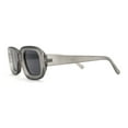 thumbnail image 4 of Womens Classic Mod Rectangle Minimal Plastic Sunglasses Slate Black, 4 of 4