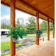 thumbnail image 3 of Juego de 3 cestas colgantes de arte del hierro para colgar macetas, ideal para patio, balcón, porche o valla, montaje de jardineras Xemadio HMHZ741, 3 of 6