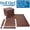 BROWN, variant on Well Fleet 58 Pcs Interlocking Plastic Deck Tiles , 12"x12" High Quality All-Weather Patio Tiles For Porch, Poolside, Balcony, Backyard Pathway - Durable PP Material, Easy Installation Low Maintenan