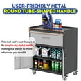thumbnail image 6 of Tcbosik Mobile Metal Cabinet, Tool Storage 11Cabinet with Drawer and 2 Lockable Doors, Assembly Required, Black & Gray, 6 of 9