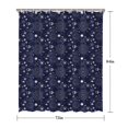 thumbnail image 5 of Blue Sun Star Cloud Pattern Shower Curtain 72"x84" ,Bathroom Decorative Shower Curtains Set with 12 Hooks,Modern Waterproof Washable Shower Curtain, 5 of 6