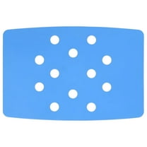 LAMIRO Universal Fit Bath Bench Mat,Non Slip Shower Chair Cushion With Adhesive Backing,Waterproof,Soft Foam Pad,Enhanced Airflow For Quick Drying,Suitable For Elderly (Blue)
