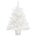 thumbnail image 4 of vidaXL Artificial Pre-lit Christmas Tree with Ball Set White 65 cm, 4 of 5