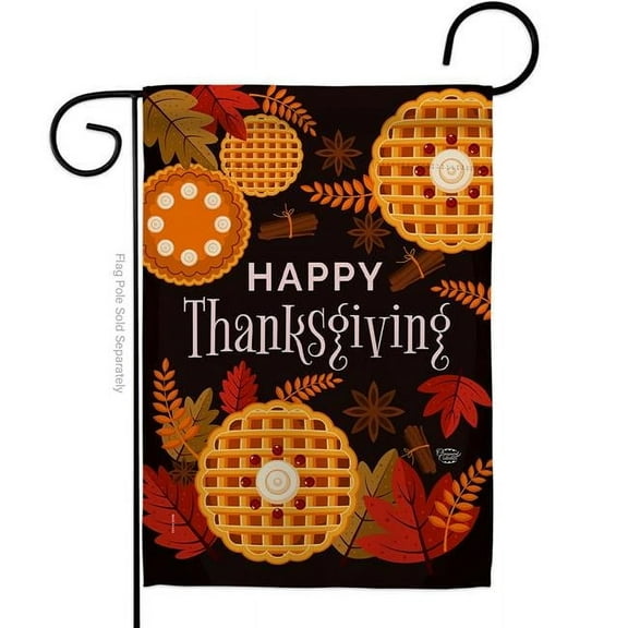 Ornament Collection G192256-BO 13 x 18.5 in. Thanksgiving Leaves Garden Flag with Fall Double-Sided Decorative Vertical Flags House Decoration Banner Yard Gift