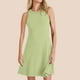thumbnail image 3 of Vestido de Verano Casual de Mujer de Color Sólido sin Mangas Diseño de Cuello Redondo, Vestido Cómodo de Poliéster Ligero, 3 of 8