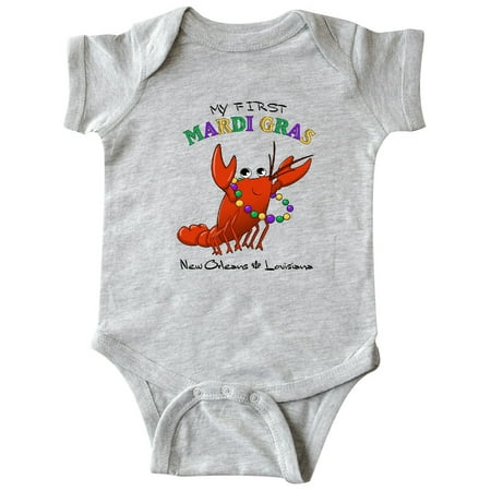 

Inktastic My First Mardi Gras Crawfish Gift Baby Boy or Baby Girl Bodysuit