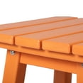 thumbnail image 6 of Costaelm Paradise 24" Outdoor Patio HDPE Square Counter High Backless Bar Stool, Orange, 6 of 8