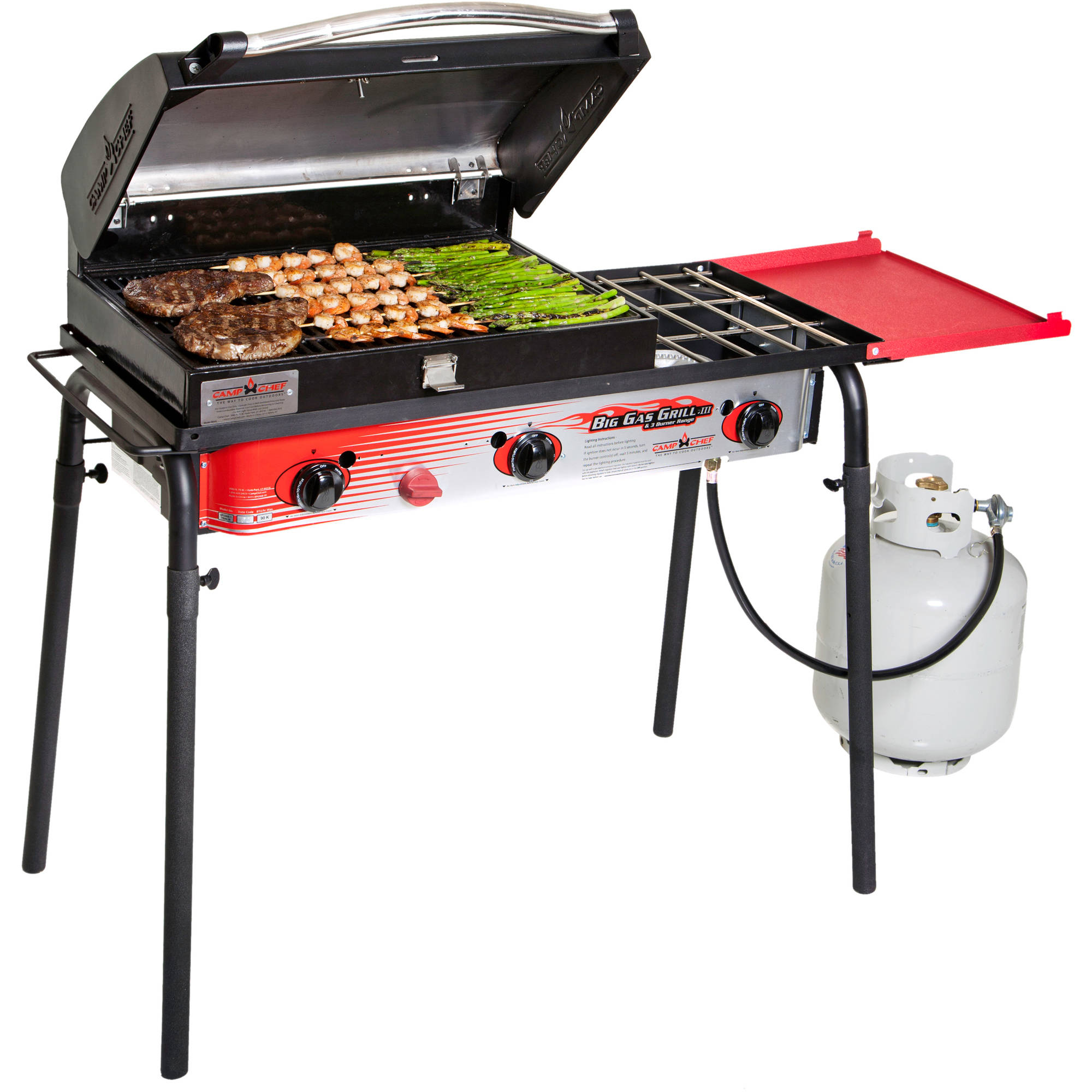 Camp Chef Expedition 3X 3 Burner Portable Propane Gas Grill In Black Camp Chef Expedition 3X 3 Burner Portable Propane Gas Grill In Black