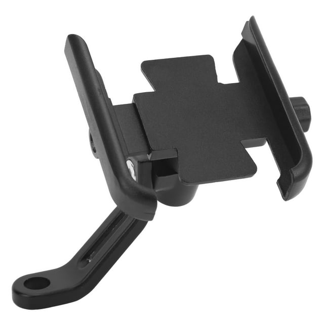 Motorcycle Mobile Phone Holder, Sturdy Anti Slip Black Wide Compatibility Navigation Bracket For Motorbike