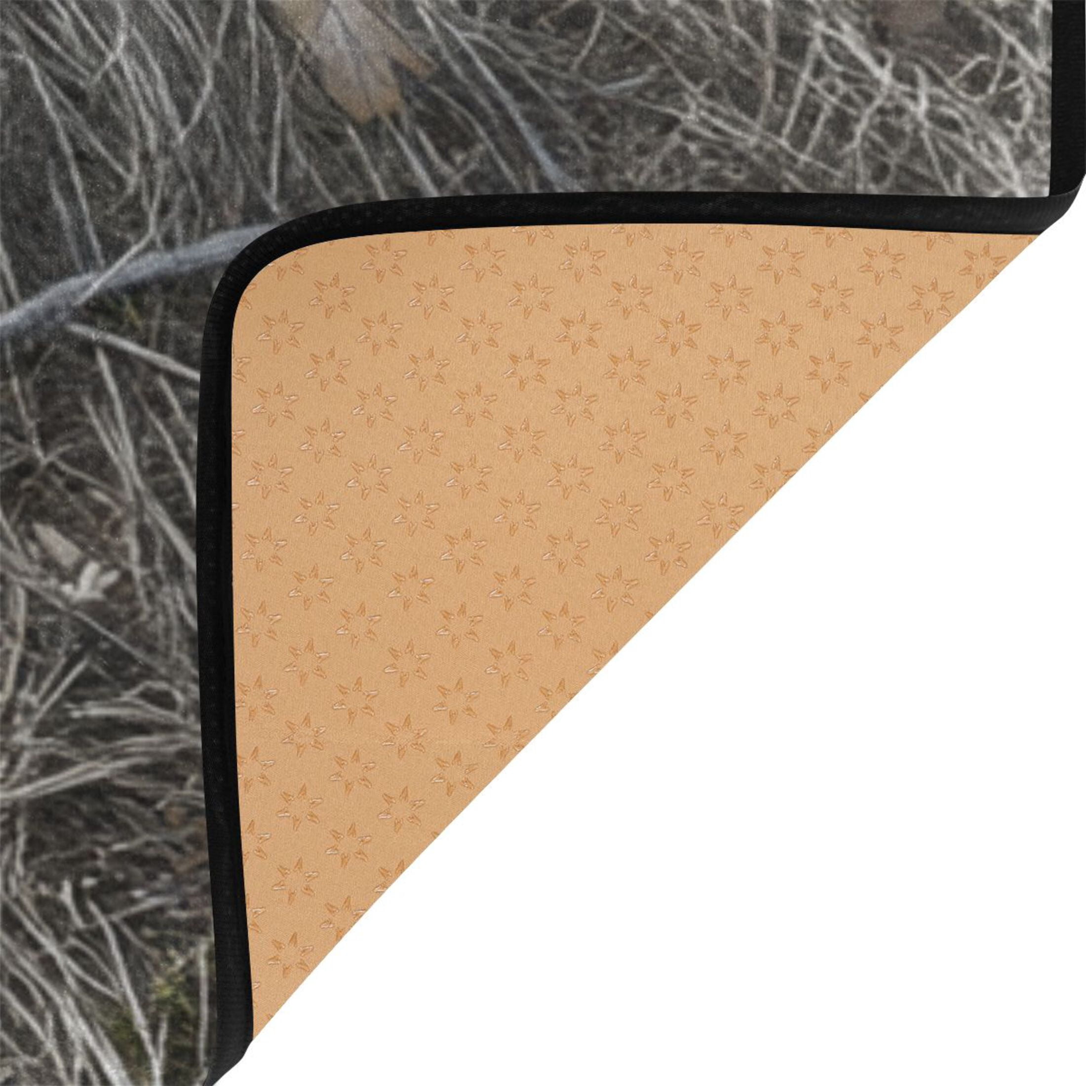 Weeds 63''x48'' Plush Memory Foam Bath Mat, Soft, Absorbent, Non Slip, Durable