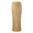 thumbnail image 3 of A Line Sequin Maxi Skirt Women High Waist Straight Shiny Split Maxi Skirt Female Streetwear Skirt Skirt with Pockets Womens Pencil Skirt Leather Skirt Sweater Skirt Swimsuit Wrap Skirt Skirt Spray, 3 of 7