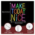 thumbnail image 4 of Letrero De Neón "Make Today Nice" Con Atenuación USB Para Habitación, Oficina, Aula, Fiesta, Cafetería, Decoración De Boda, 39x32cm, 4 of 7
