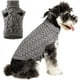 thumbnail image 5 of Suéter de punto de ganchillo para perro, chaleco para perro, ropa de cachorro de perro Cavalier de invierno, suéter suave y cálido, prendas de punto para perros pequeños y medianos - Gris M JAMW Sencillez, 5 of 5