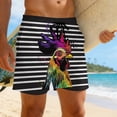 thumbnail image 3 of Pantalones de Cintura Elásticos Pantalones de Natación de Verano de Ocio de la Playa de los Hombres con Estampado de Bolsillo Oculto, 3 of 8
