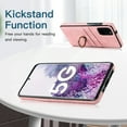thumbnail image 2 of Fit for Samsung Galaxy S20 Plus Case Card Pocket 360° Rotatable Ring Holder Kickstand, Shockproof Drop Resistant PU Leather Soft TPU Back Protective Phone Case For Samsung Galaxy S20 Plus, Pink, 2 of 8