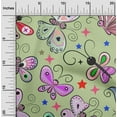 thumbnail image 2 of oneOone Velvet Light Green Fabric Butterflies Sewing Fabric By The Yard Printed Diy Clothing Sewing Supplies 58 Inch Wide-3Y, 2 of 7