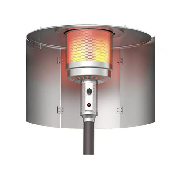 Rustproof Stainless Winds Shield Guard Outdoor Heater Accessories Aluminum Construction Easy Installation None Tool Need