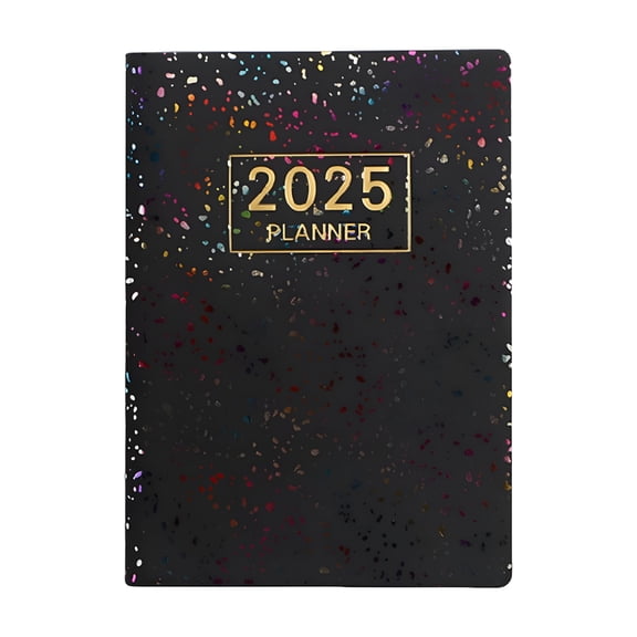 CCOCC Small Pocket Planner - 2025 Journal Notebook,A7 Size Paper Planner Faux Leather Cover