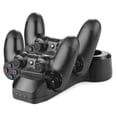 thumbnail image 2 of PS Move & PS4 DualShock Wireless Controller Charge Charging Station - 4x Quad Port Charging Dock Cradle Stand Storage Accessory for PSVR Sony Playstation 4 Console [Playstation 4], 2 of 7