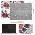 thumbnail image 4 of Fluorescent Cover blanket 70x55 inch frannel blanket Office nap blanket Camping blanket Bedding travel blanket Glow blanket Cartoon Maroon Flowers Seamless, 4 of 8