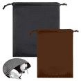 thumbnail image 1 of Bolsa de almacenamiento versátil con cordón, estuche de transporte para auriculares de material de microfibra suave, estuche protector impermeable para artículos pequeños, incluidos cosméticos, joyas, 1 of 7