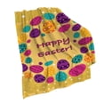 thumbnail image 2 of HongHeng Easter Eggs Throw Blanket, Cute Soft Ligtweight Blanket, Durable Cozy Anti-Pilling Flannel Fleece Blanket for Baby Kids Girls Gift Home Decor 27x39 in, 2 of 7