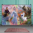 thumbnail image 1 of Fondos de Frozen para fiesta de Cumpleaños de Niños, decoraciones de fiesta de princesa Anna y Elsa, suministros para Baby Shower, foto personalizada, 1 of 4