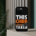 thumbnail image 4 of DistinctInk Tough Case for Apple iPhone 15 PRO (6.1" Screen), Compatible with MagSafe Charging - This Chef is a Whisk Taker, 4 of 6